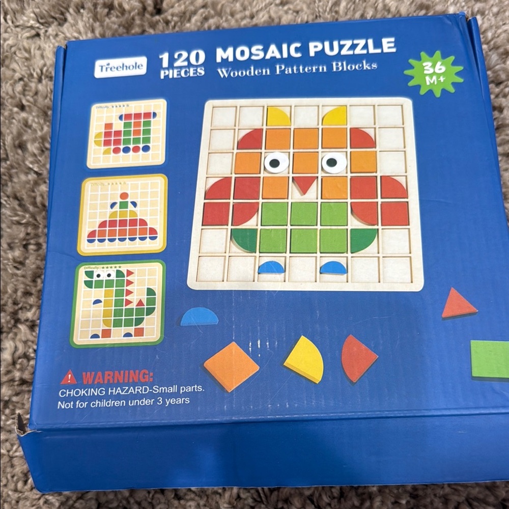 Mosaic Puzzle for Kids - 120 Pieces